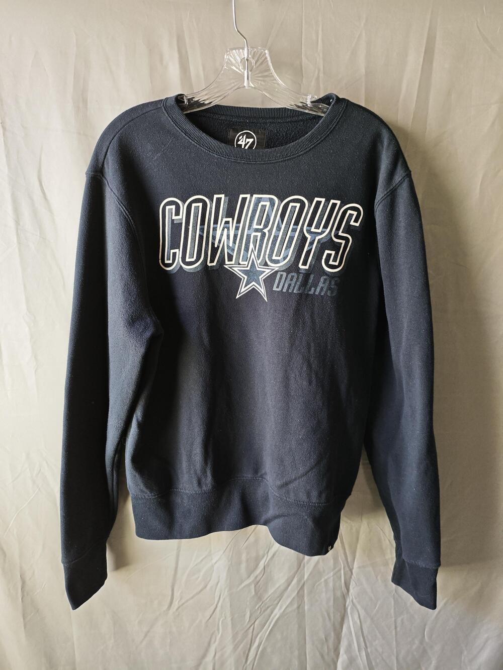 Dallas Cowboys Sweatshirt Mens Medium NFL Crewneck Pullover Team Apparel 47